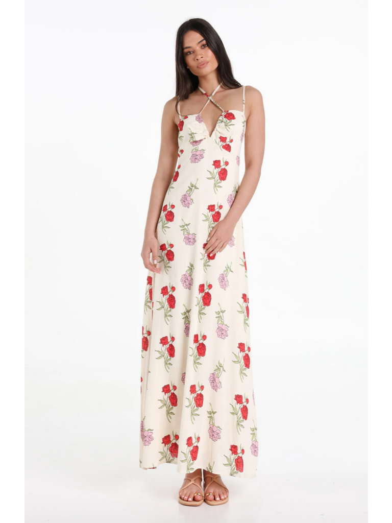 Lost In Lunar Floral Linen Maxi