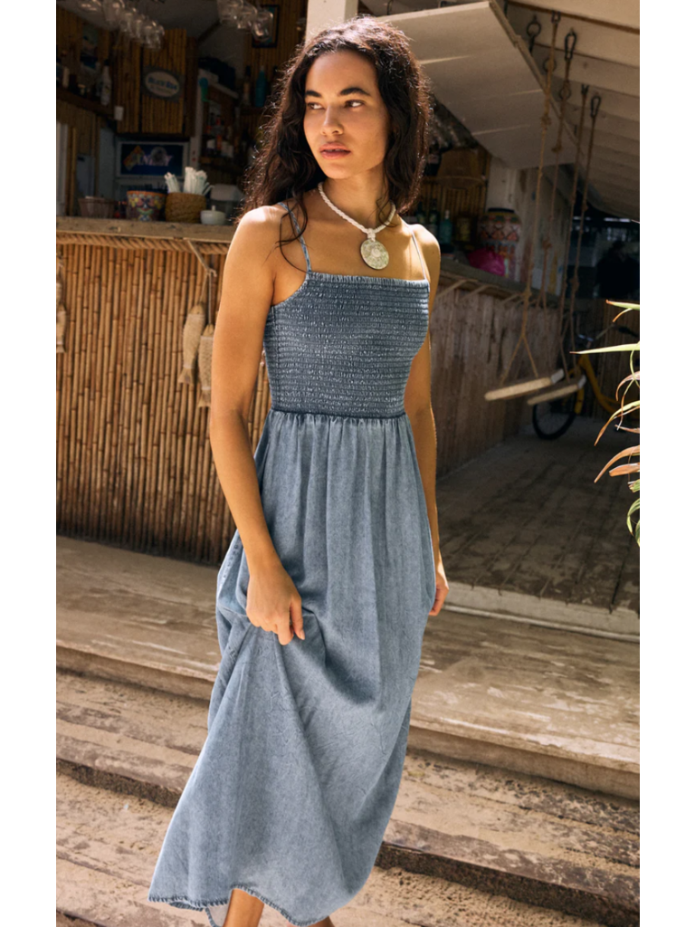 Z Supply Smocked Denim Dress