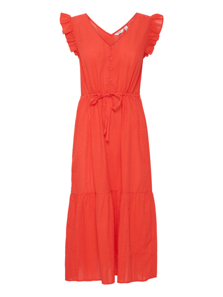 B. Young Red Frill Midi