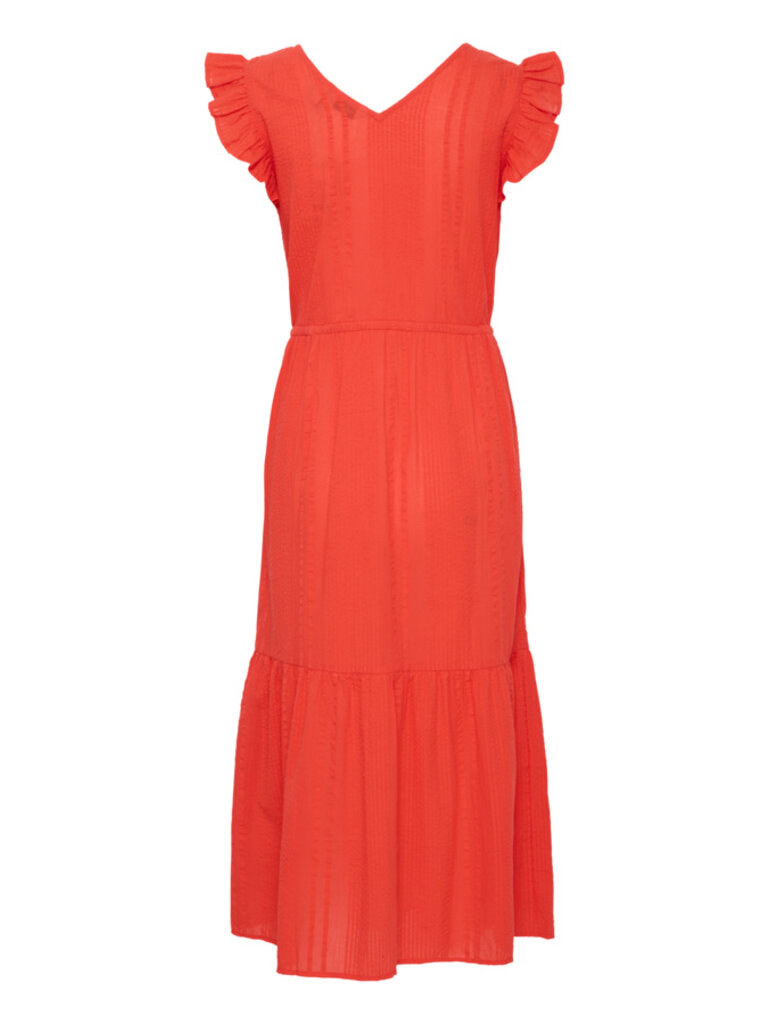 B. Young Red Frill Midi