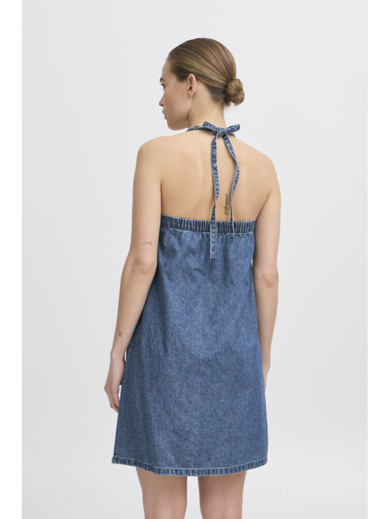 ICHI Halter Denim Mini