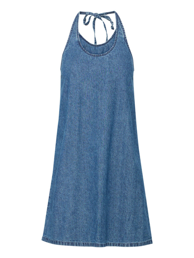 ICHI Halter Denim Mini
