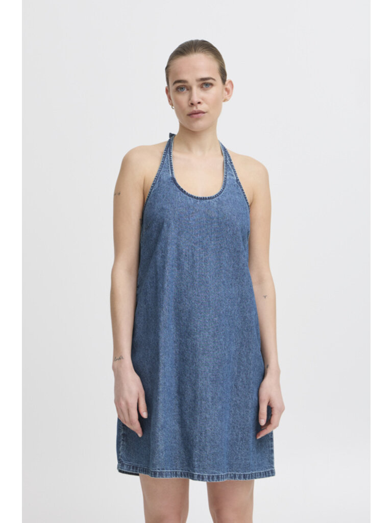 ICHI Halter Denim Mini