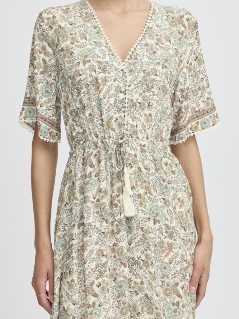 B. Young Earthy Paisley Midi