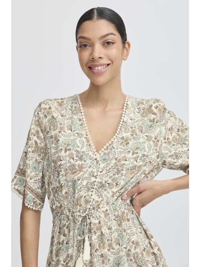 B. Young Earthy Paisley Midi