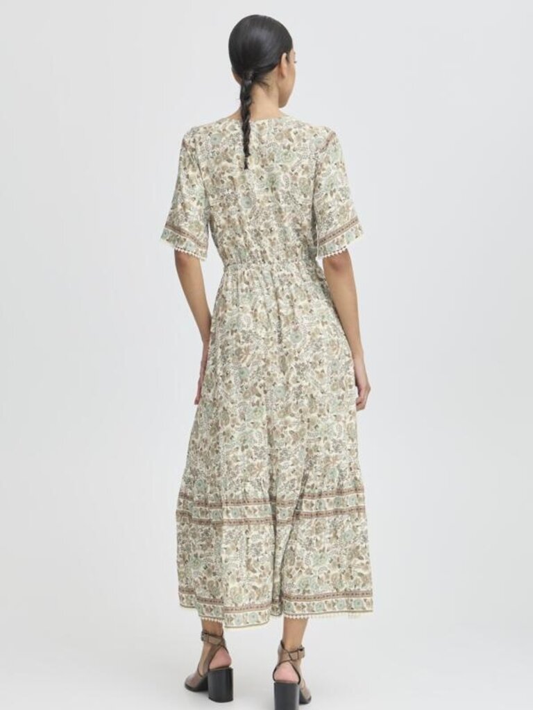 B. Young Earthy Paisley Midi