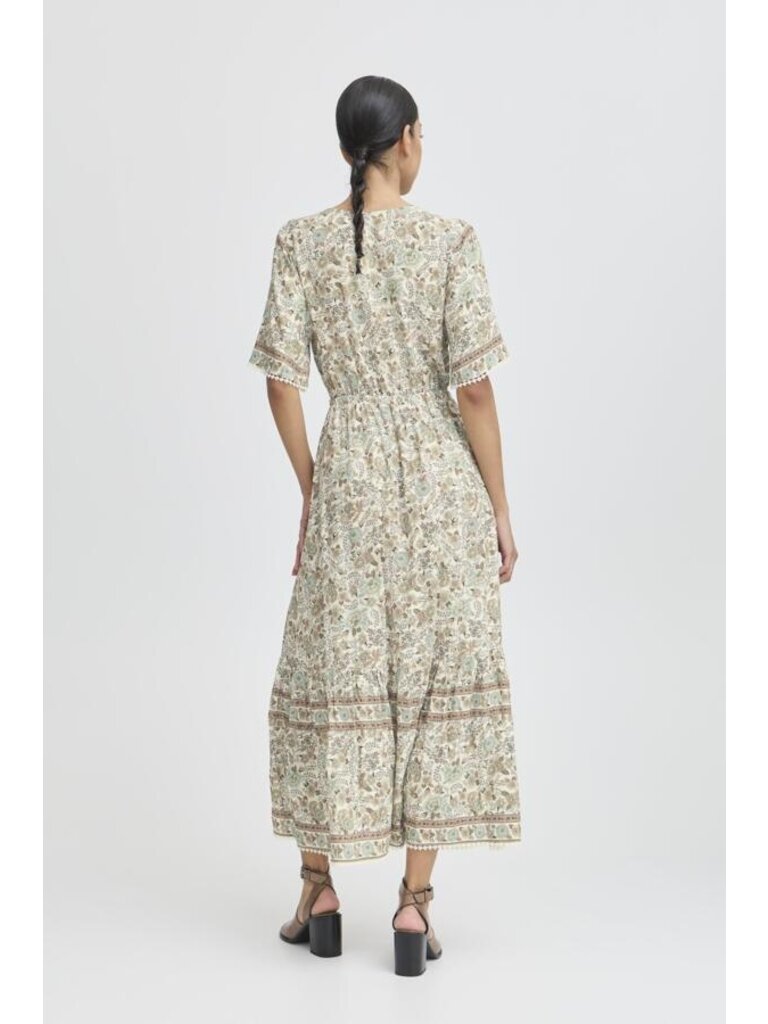 B. Young Earthy Paisley Midi