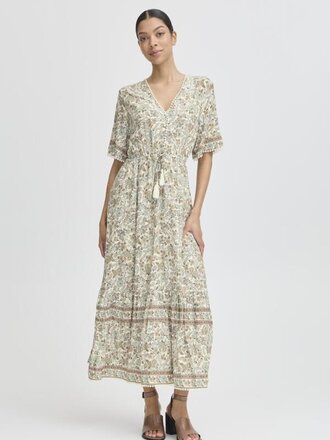B. Young Earthy Paisley Midi