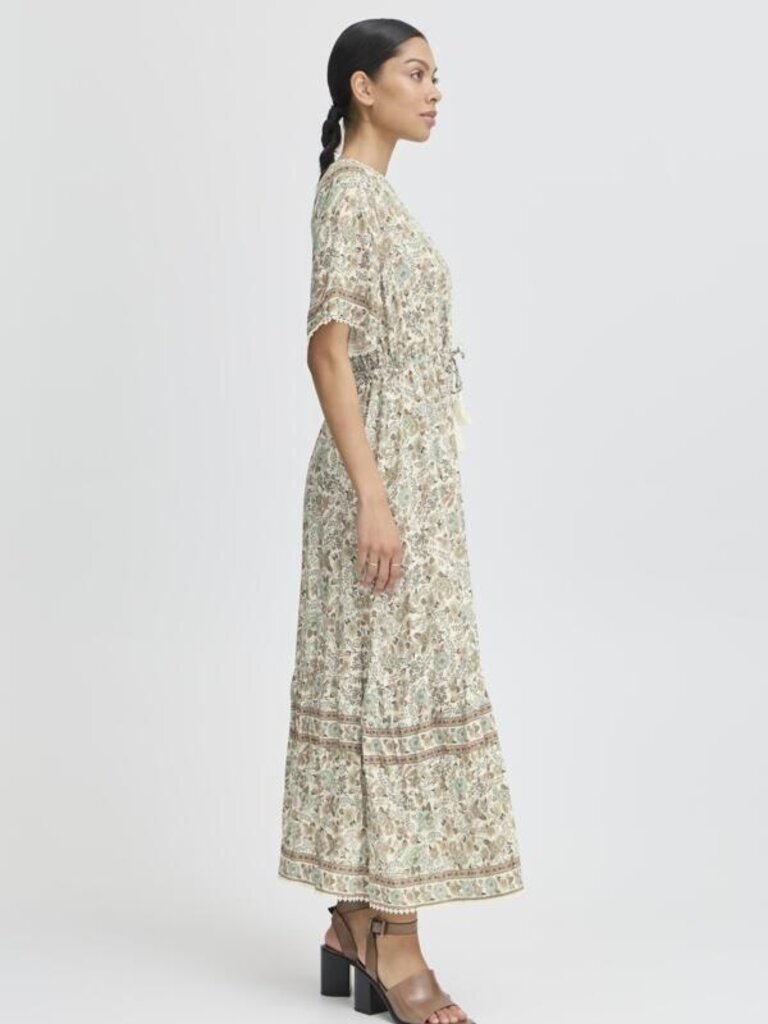 B. Young Earthy Paisley Midi