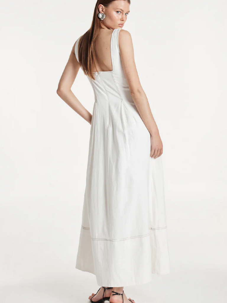 Madison The Label White Linen Maxi