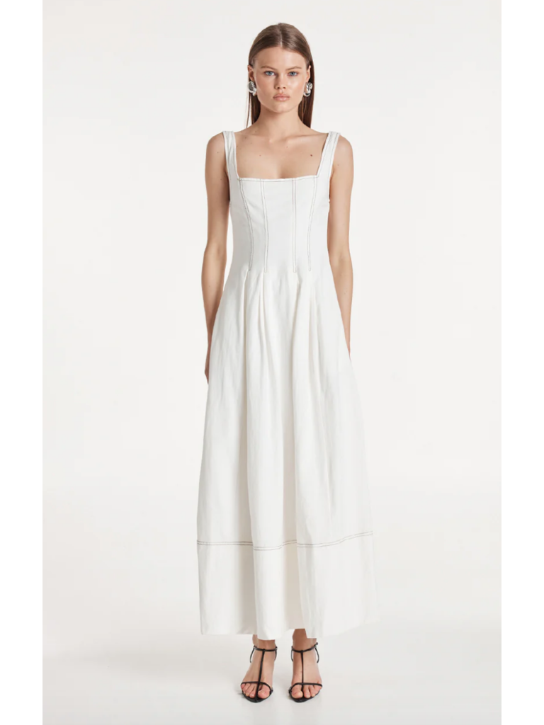 Madison The Label White Linen Maxi