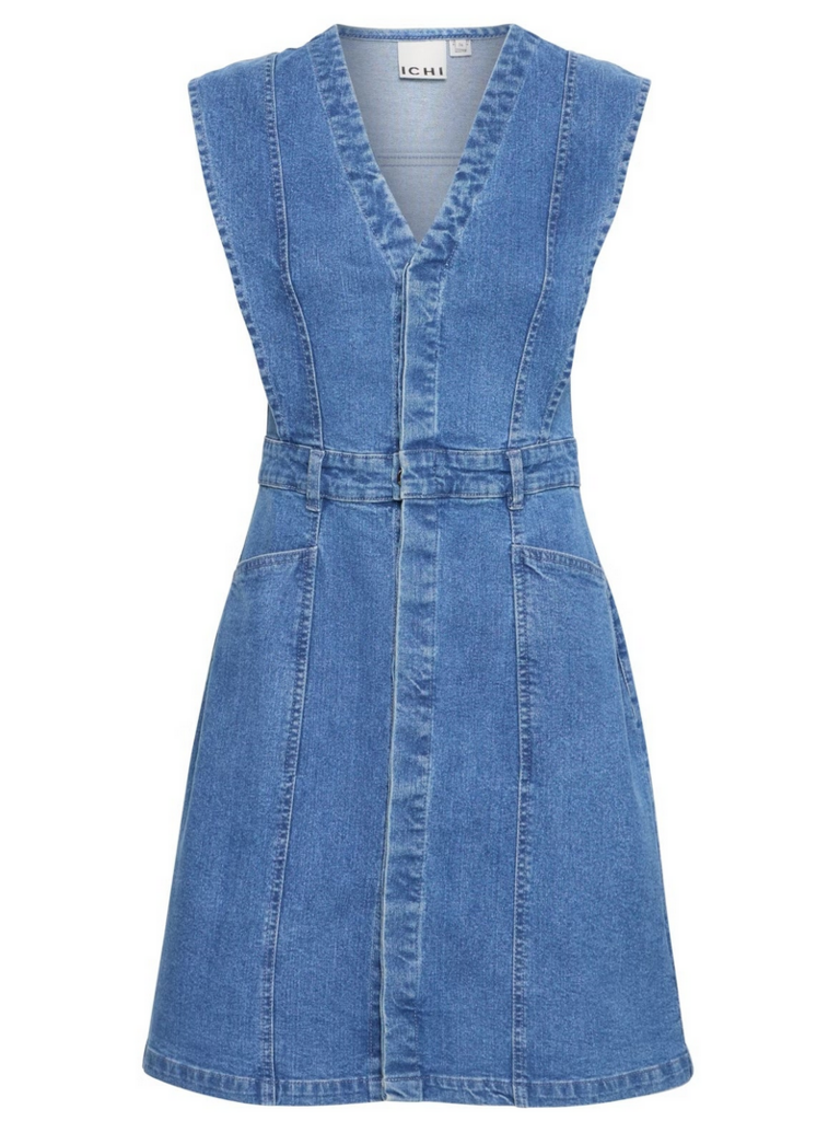ICHI Denim Tank Dress