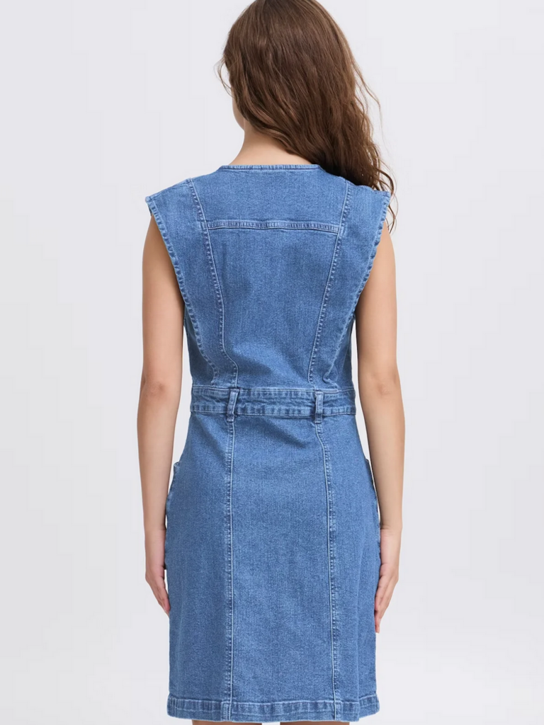 ICHI Denim Tank Dress