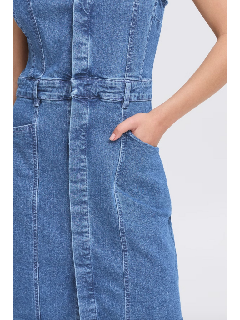 ICHI Denim Tank Dress