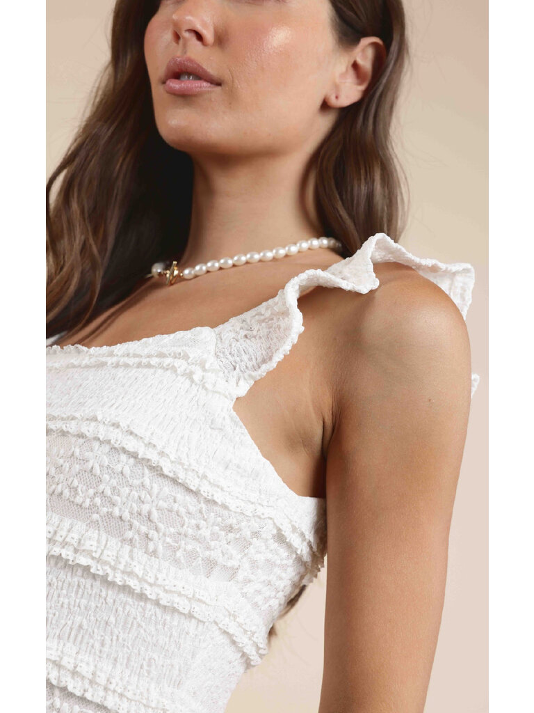 Sadie & Sage Ruffle Lace Midi