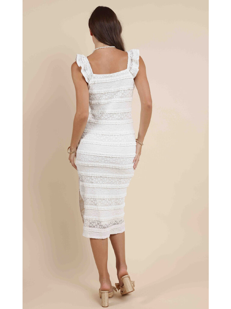 Sadie & Sage Ruffle Lace Midi