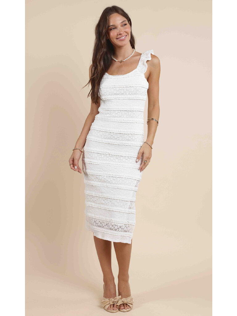 Sadie & Sage Ruffle Lace Midi