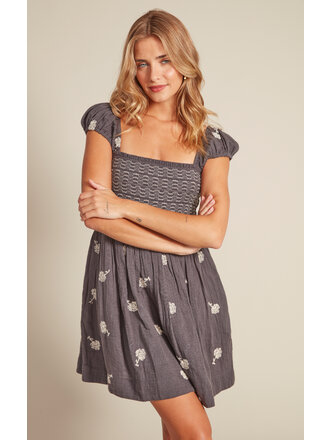 RD Style Smocked Grey Mini