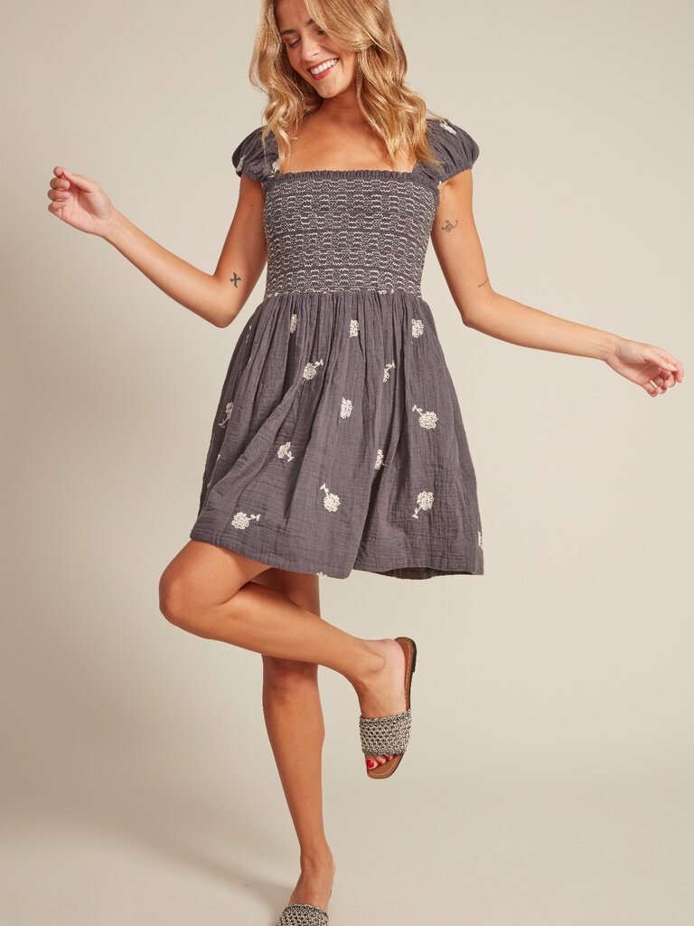 RD Style Smocked Grey Mini