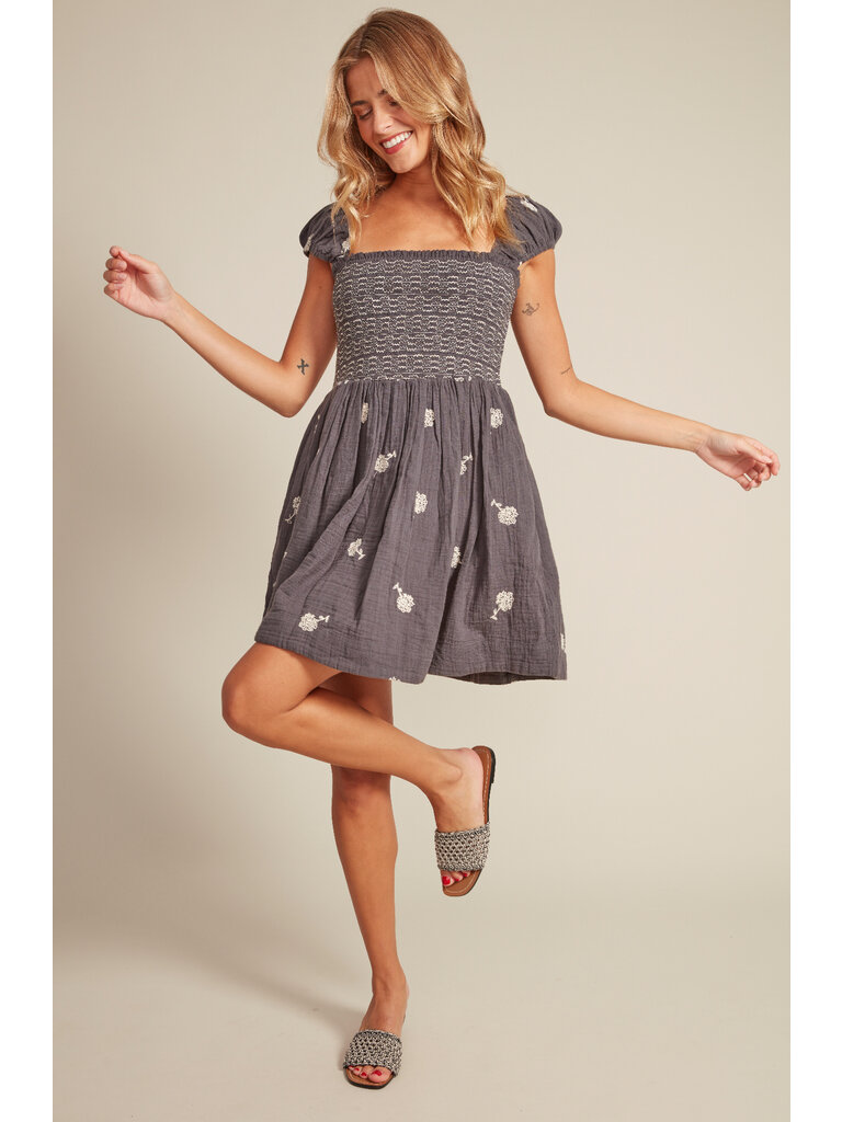 RD Style Smocked Grey Mini