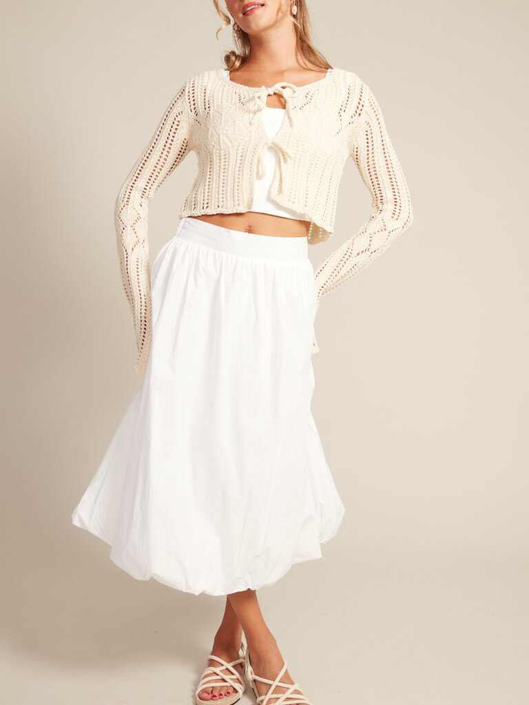 RD Style White Balloon Skirt
