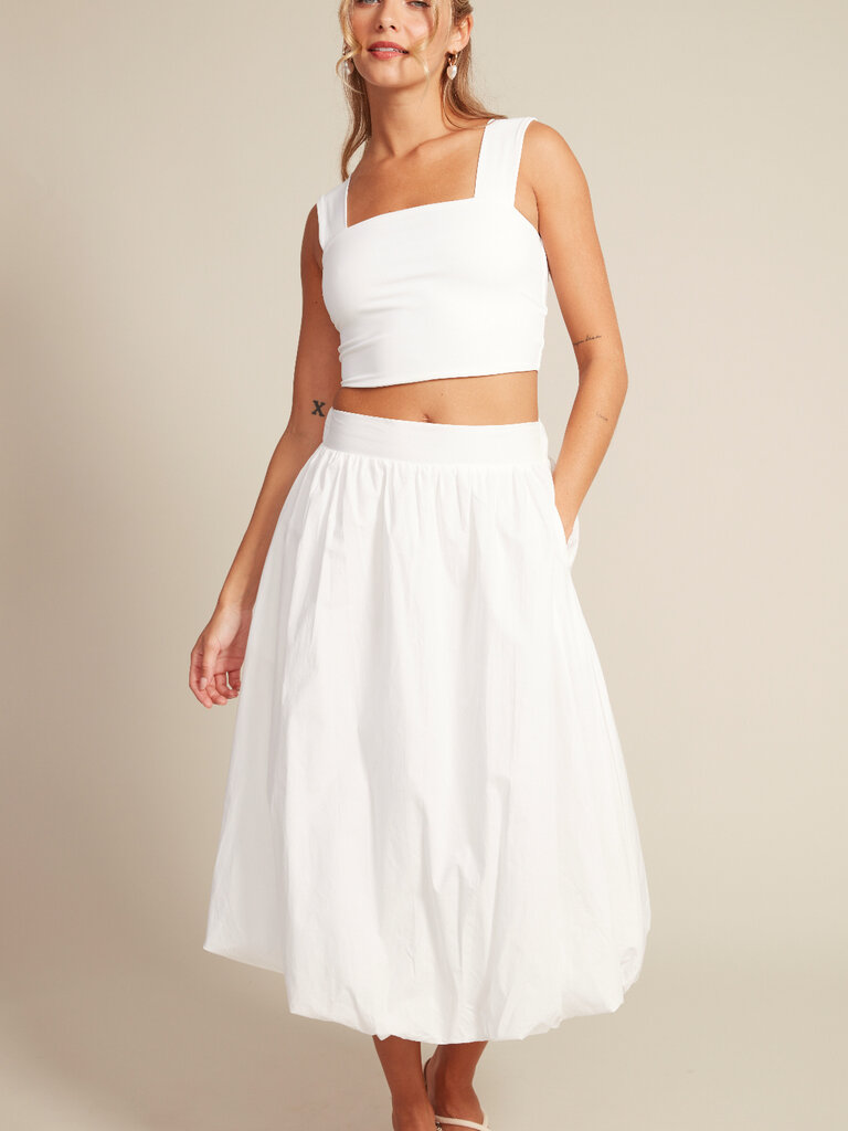 RD Style White Balloon Skirt