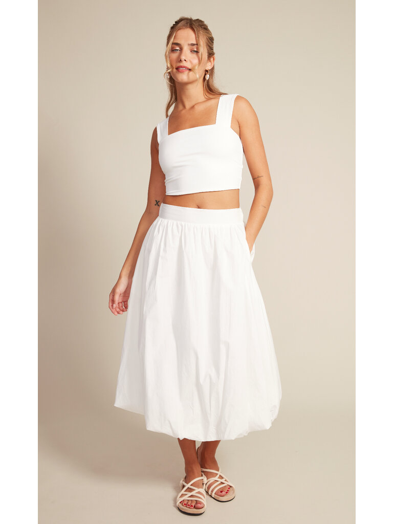 RD Style White Balloon Skirt