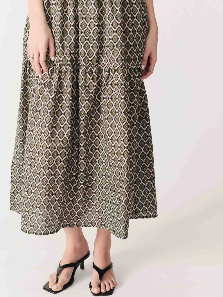 Deluc Olive Ikat Midi