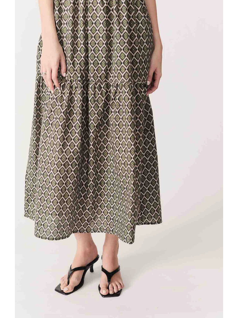 Deluc Olive Ikat Midi