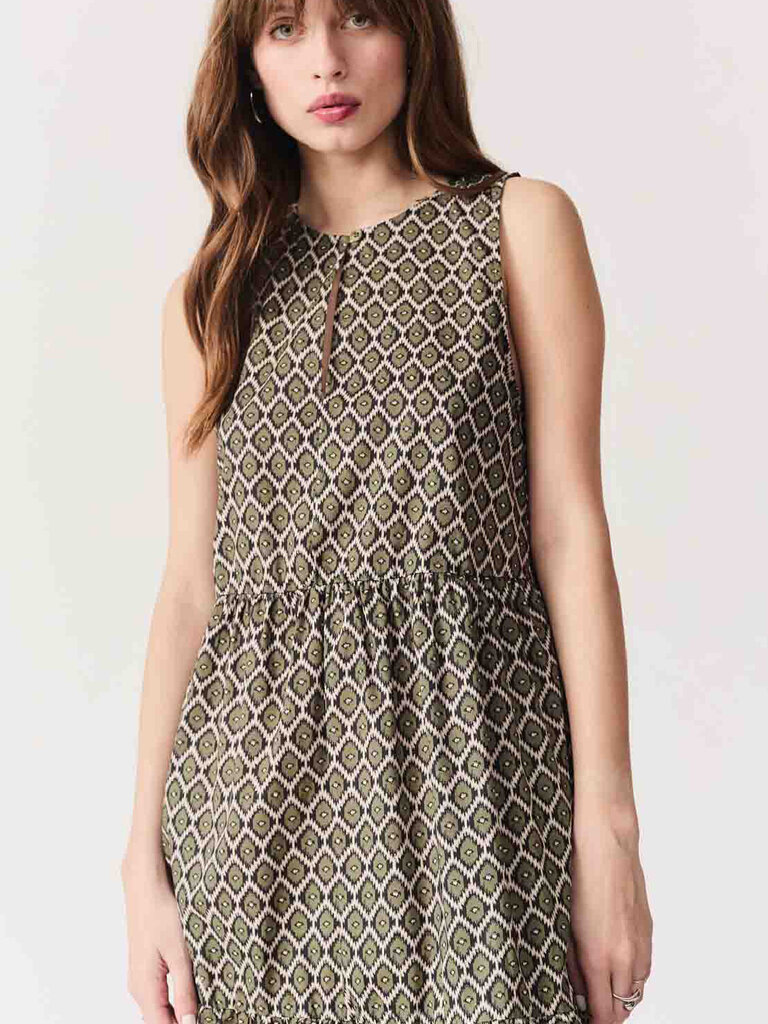 Deluc Olive Ikat Midi