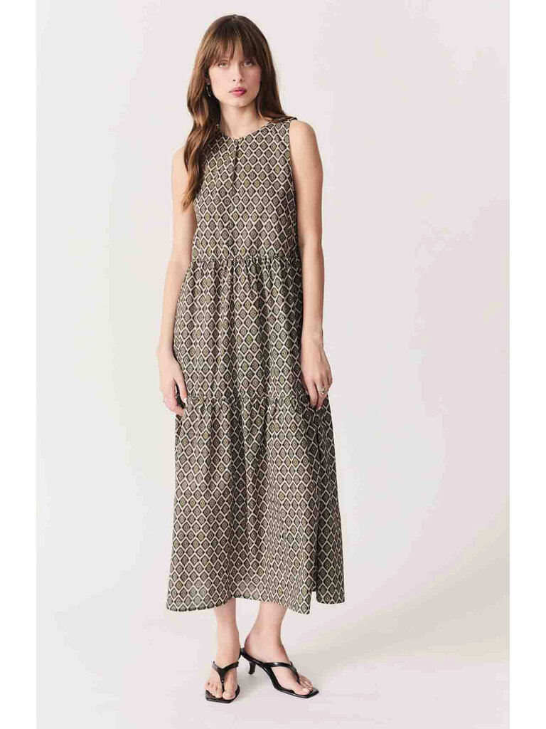 Deluc Olive Ikat Midi