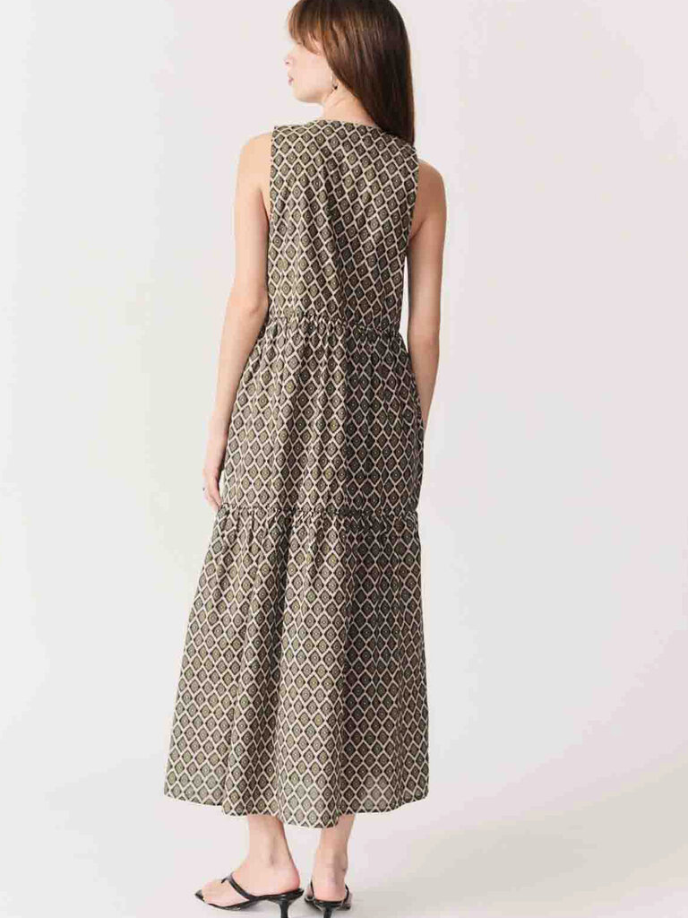 Deluc Olive Ikat Midi