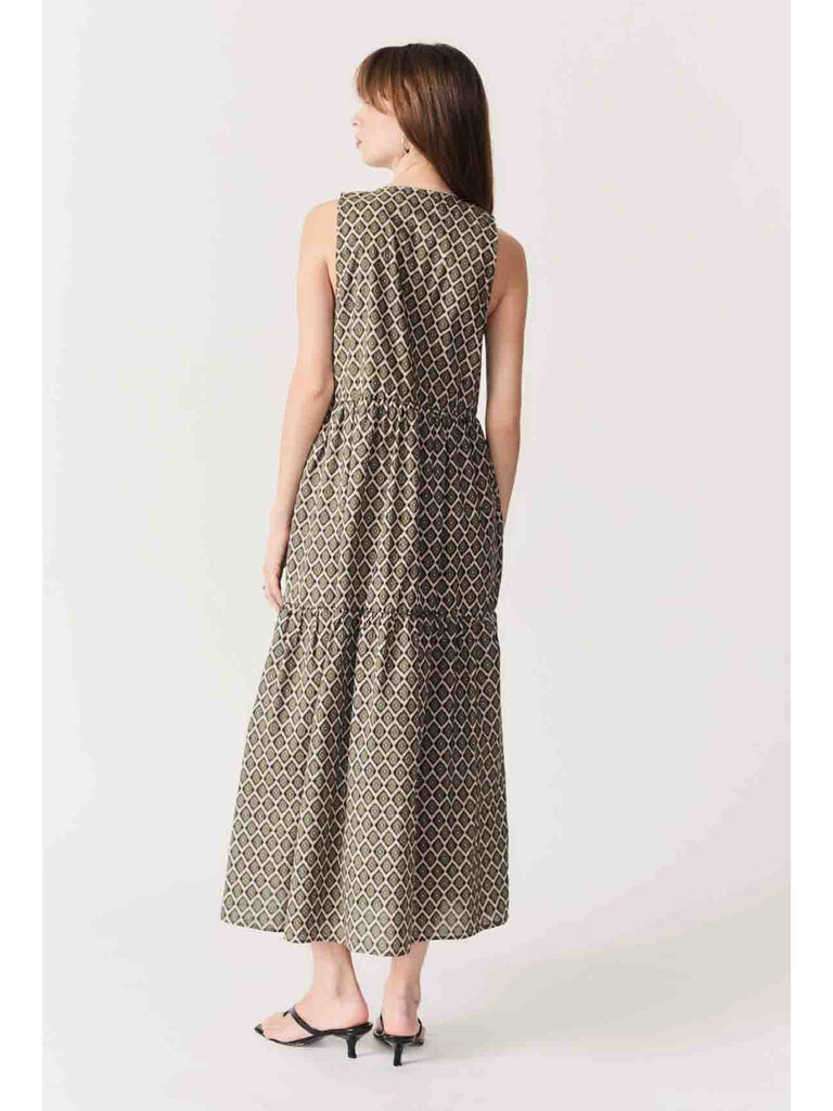 Deluc Olive Ikat Midi