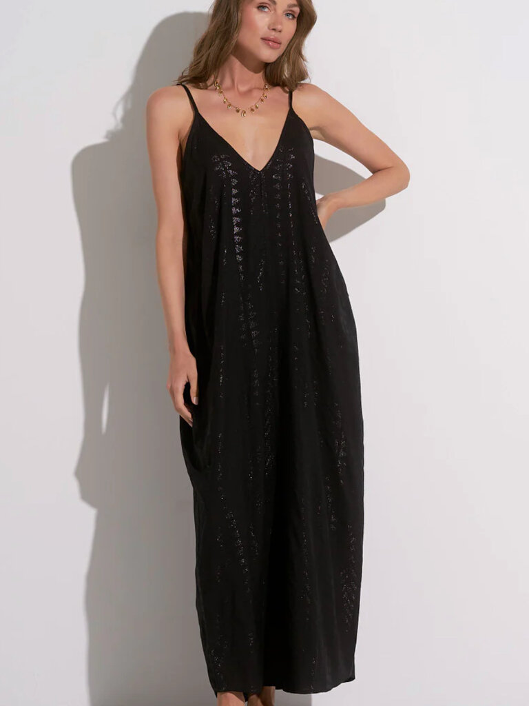 Elan Metallic Black Maxi