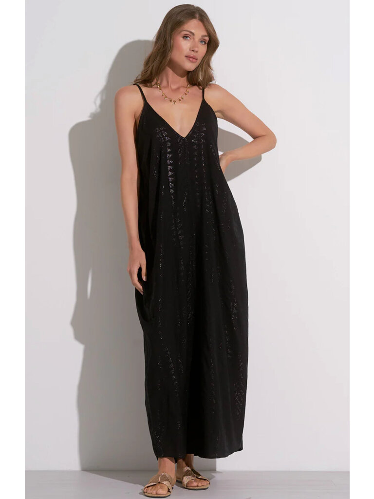 Elan Metallic Black Maxi