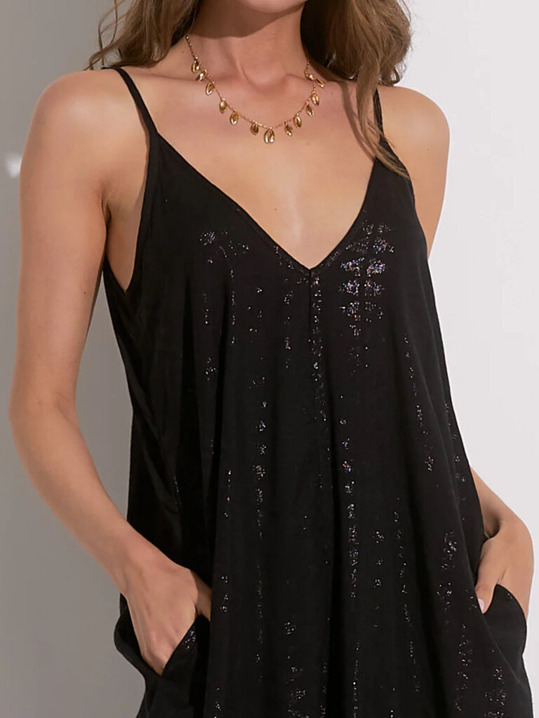 Elan Metallic Black Maxi