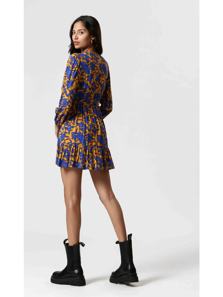 Korner Gold Blue Floral Mini