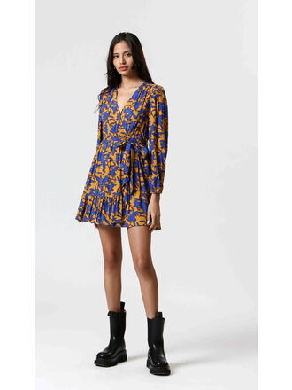 Korner Gold Blue Floral Mini