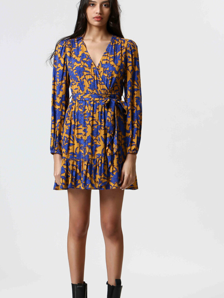 Korner Gold Blue Floral Mini