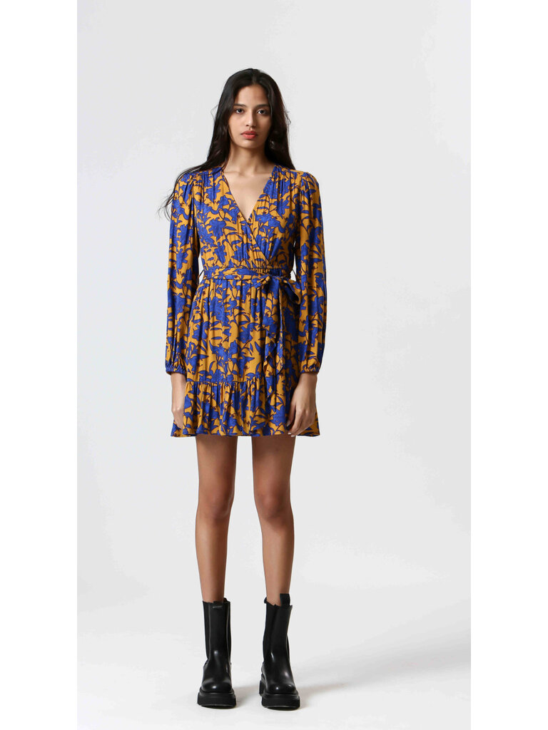 Korner Gold Blue Floral Mini