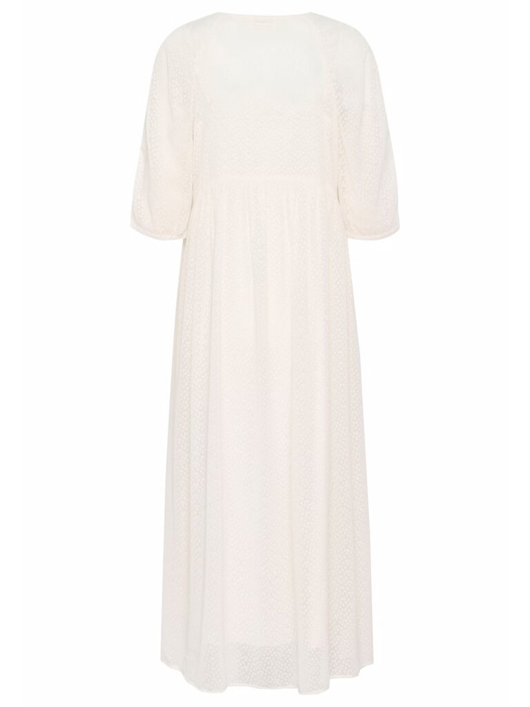 Soaked In Luxury Swiss Dot Midi Dress