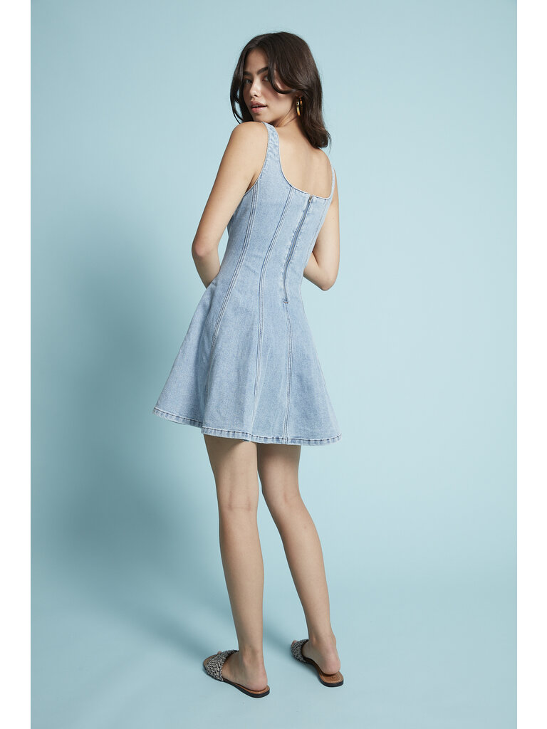 RD Style Light Denim Mini Dress