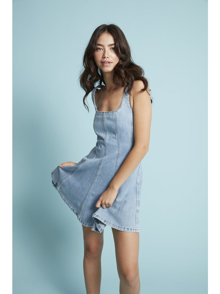 RD Style Light Denim Mini Dress