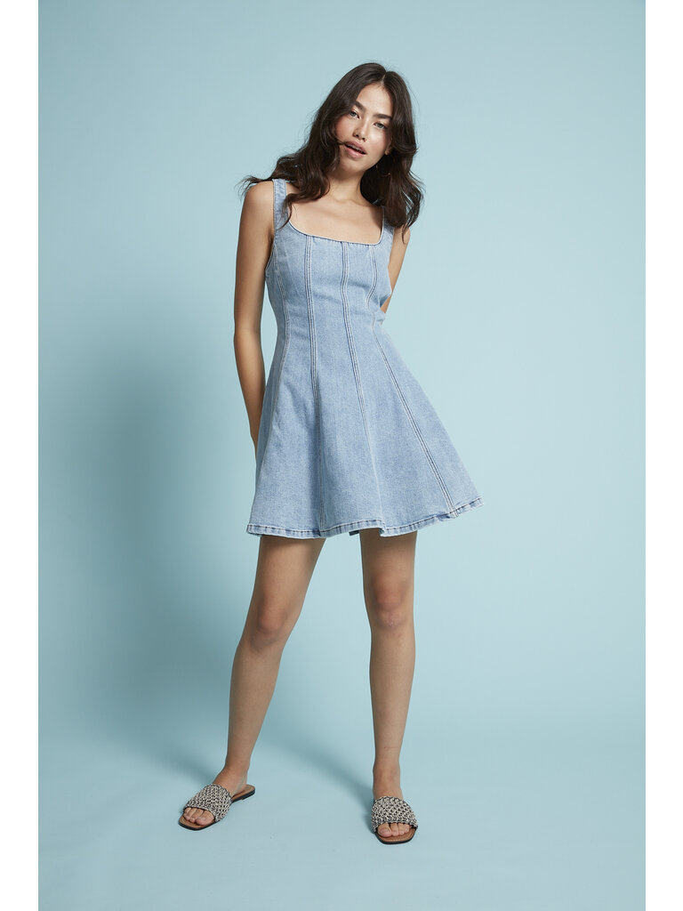 RD Style Light Denim Mini Dress