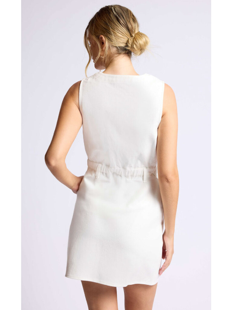 Sage The Label White Denim Mini