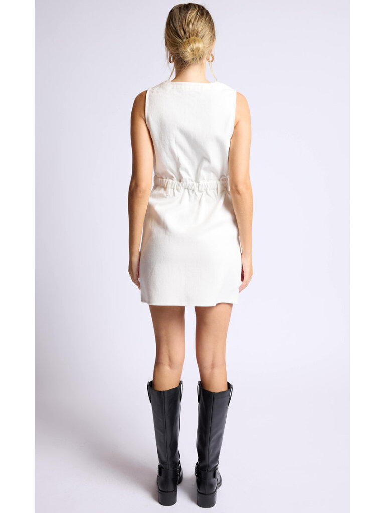 Sage The Label White Denim Mini