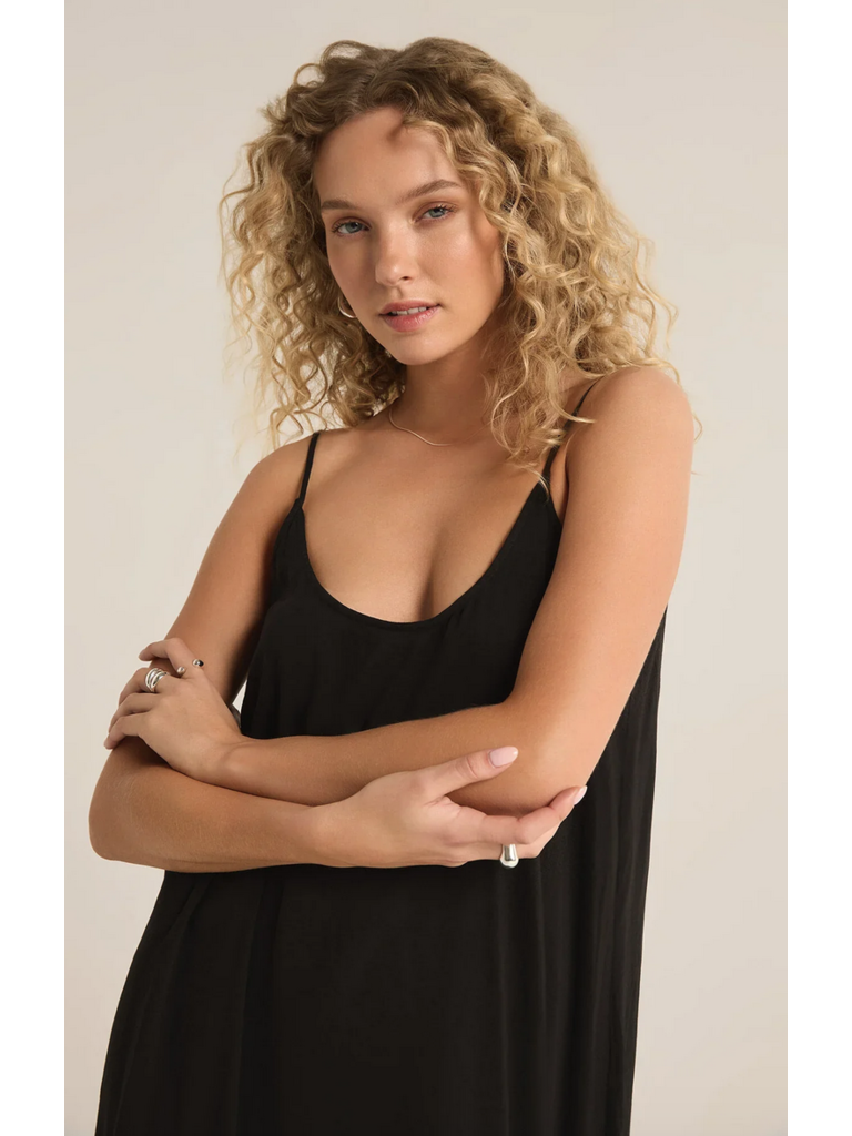 Z Supply Basic Black Tank Dress