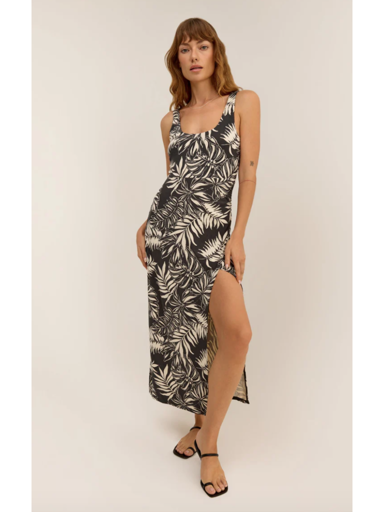 Z Supply Charcoal Palm Midi