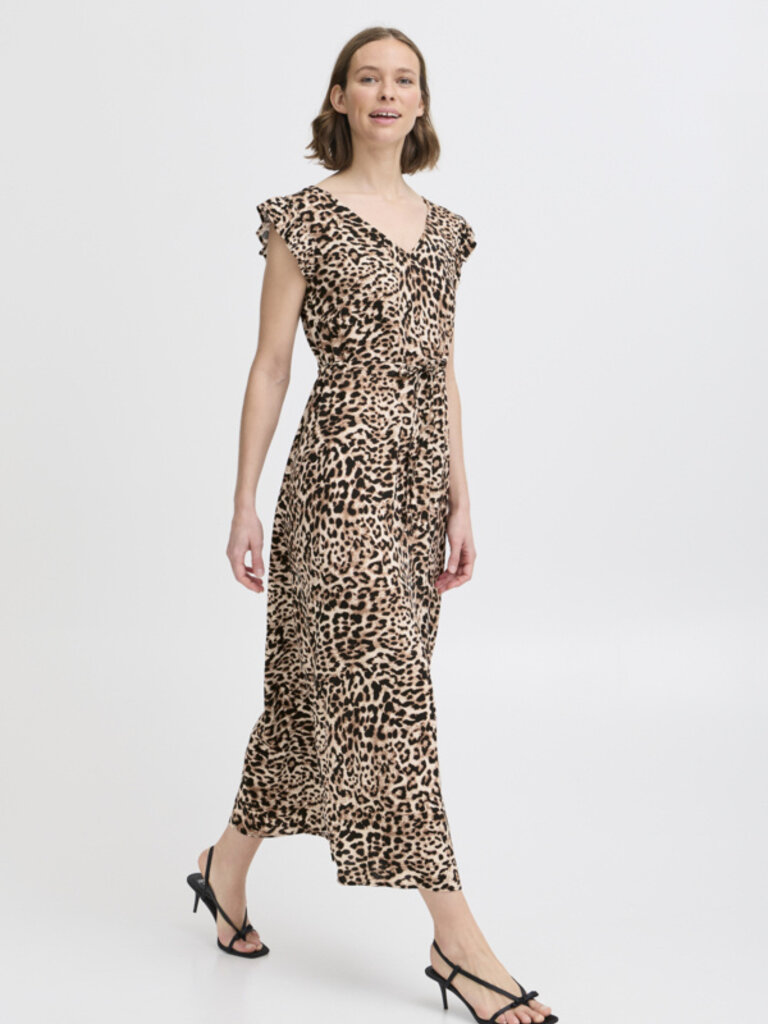 B. Young Leopard Frill Midi