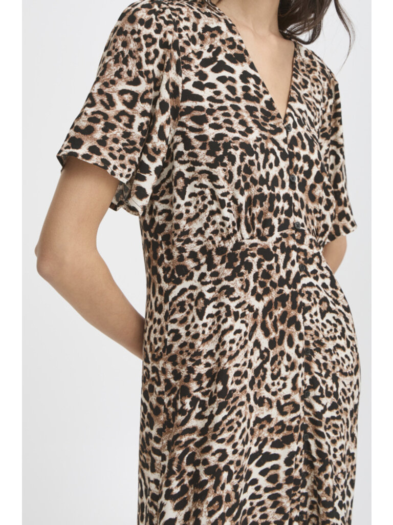 B. Young Leopard Button Midi
